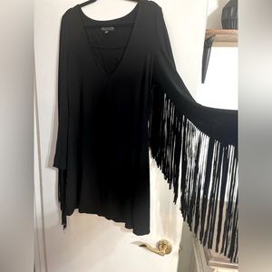 Idyllwind by Miranda Lambert Black Fringe Dress size XL